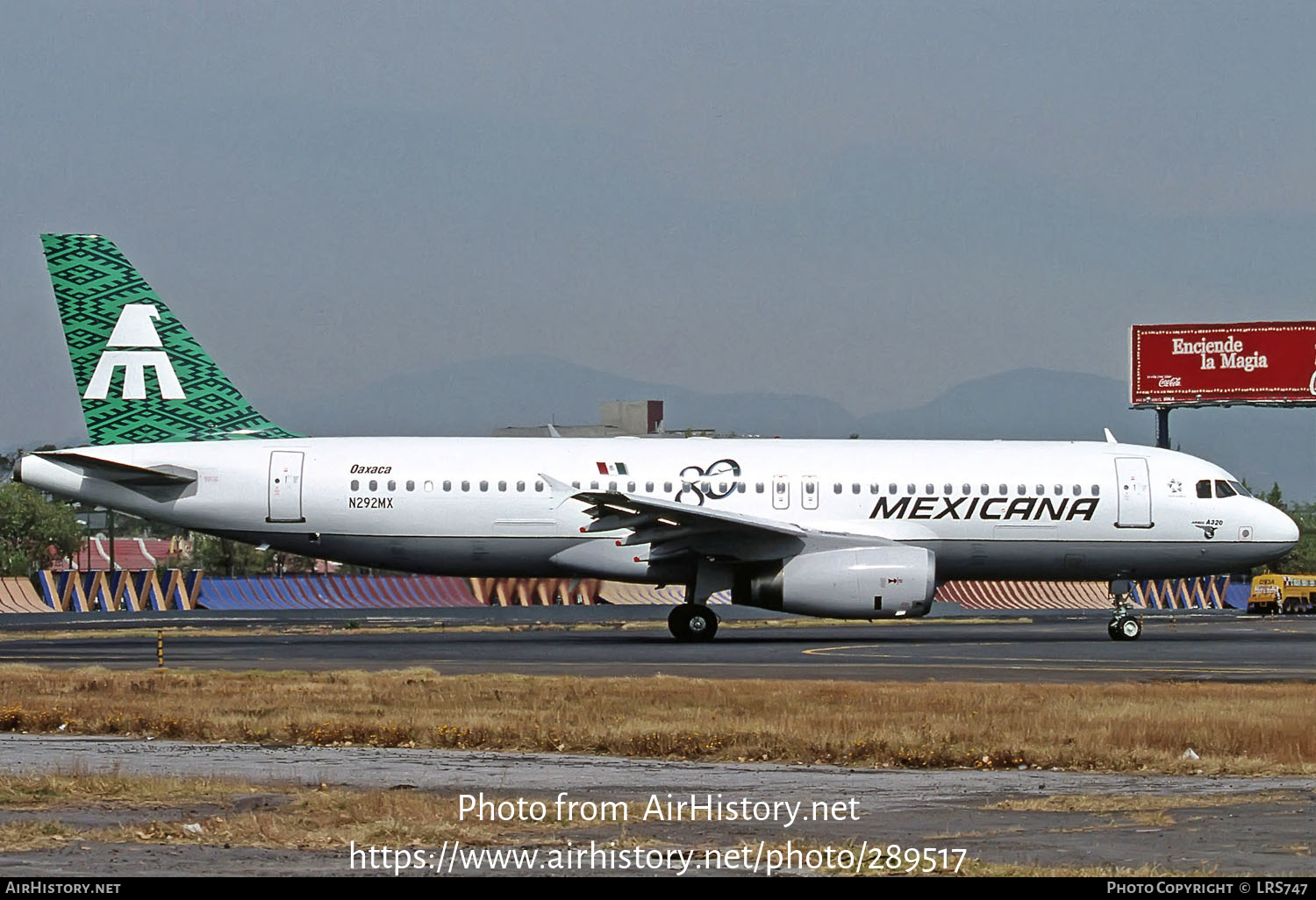 Aircraft Photo of N292MX | Airbus A320-231 | Mexicana | AirHistory.net #289517