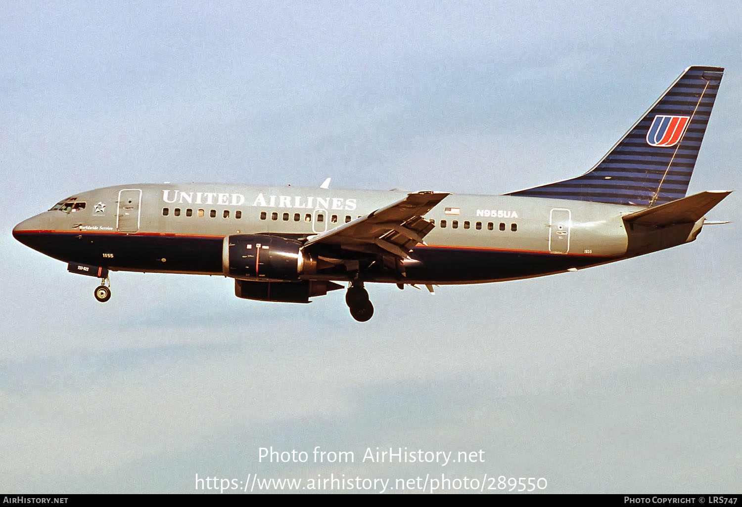 Aircraft Photo of N955UA | Boeing 737-522 | United Airlines | AirHistory.net #289550