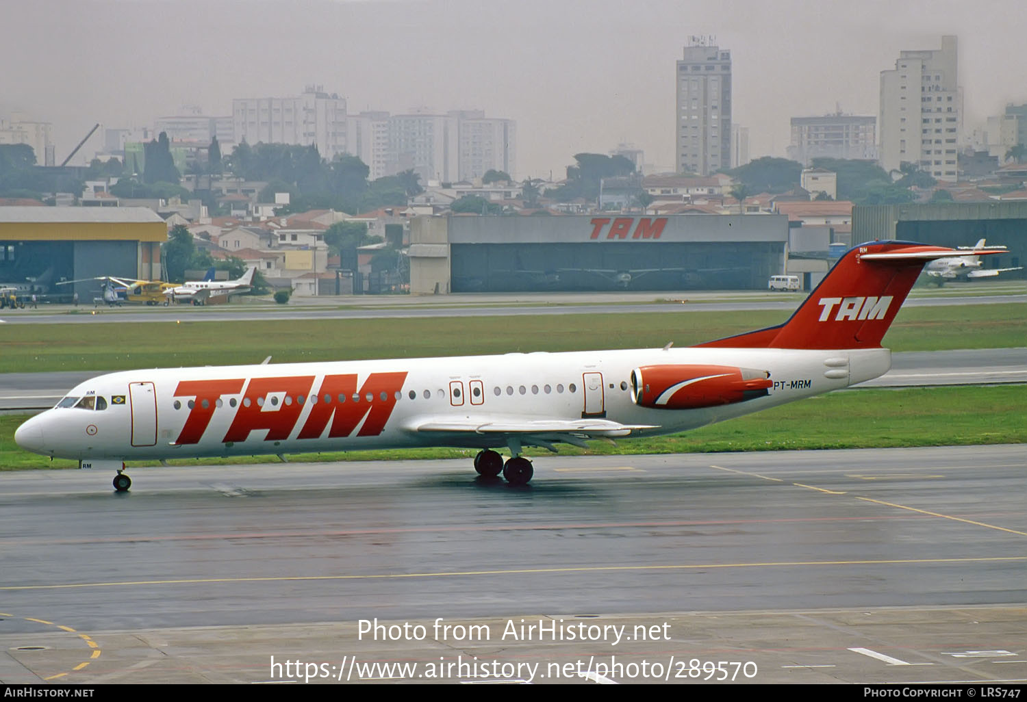 Aircraft Photo of PT-MRM | Fokker 100 (F28-0100) | TAM Linhas Aéreas | AirHistory.net #289570