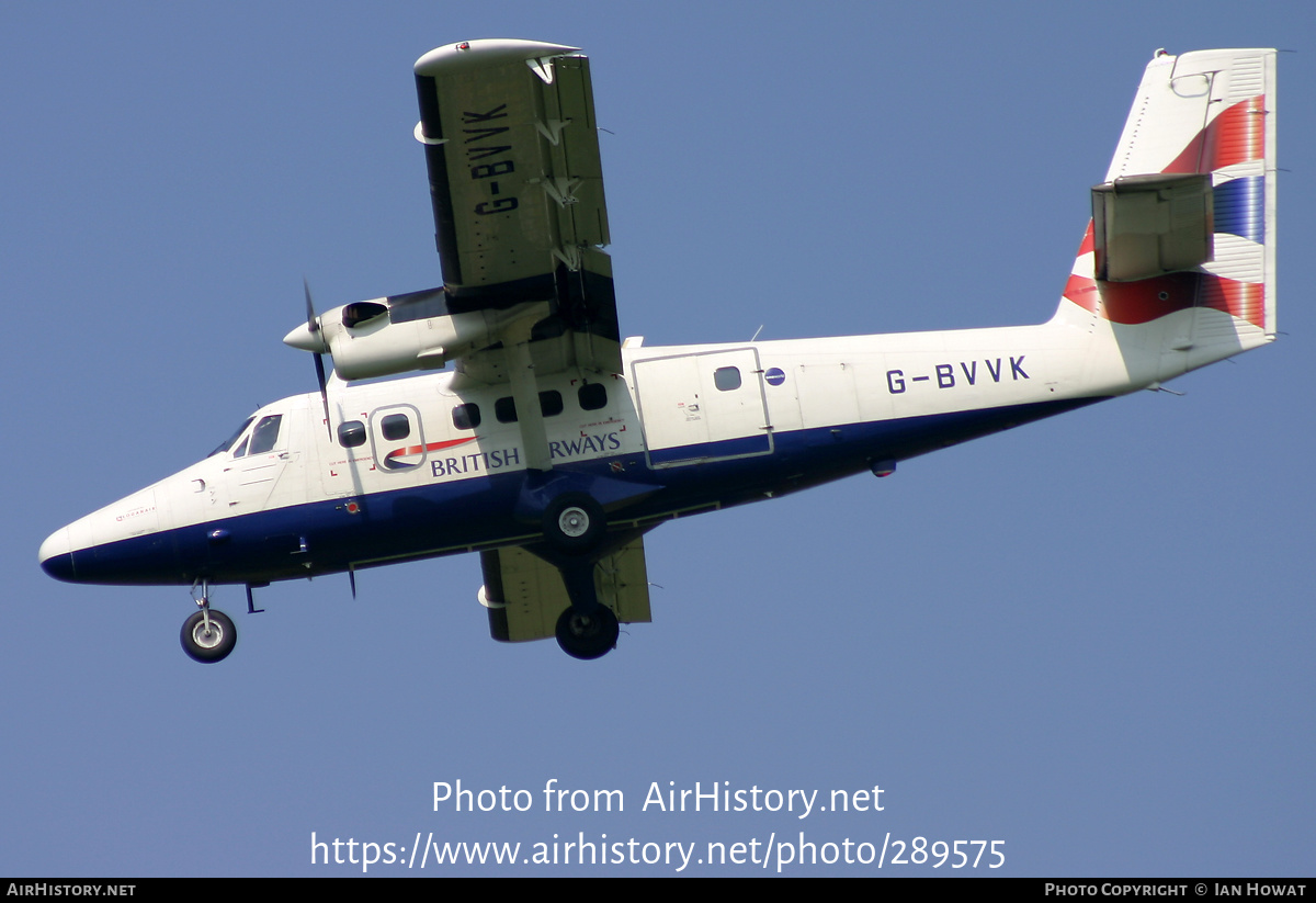 Aircraft Photo of G-BVVK | De Havilland Canada DHC-6-300 Twin Otter | British Airways | AirHistory.net #289575