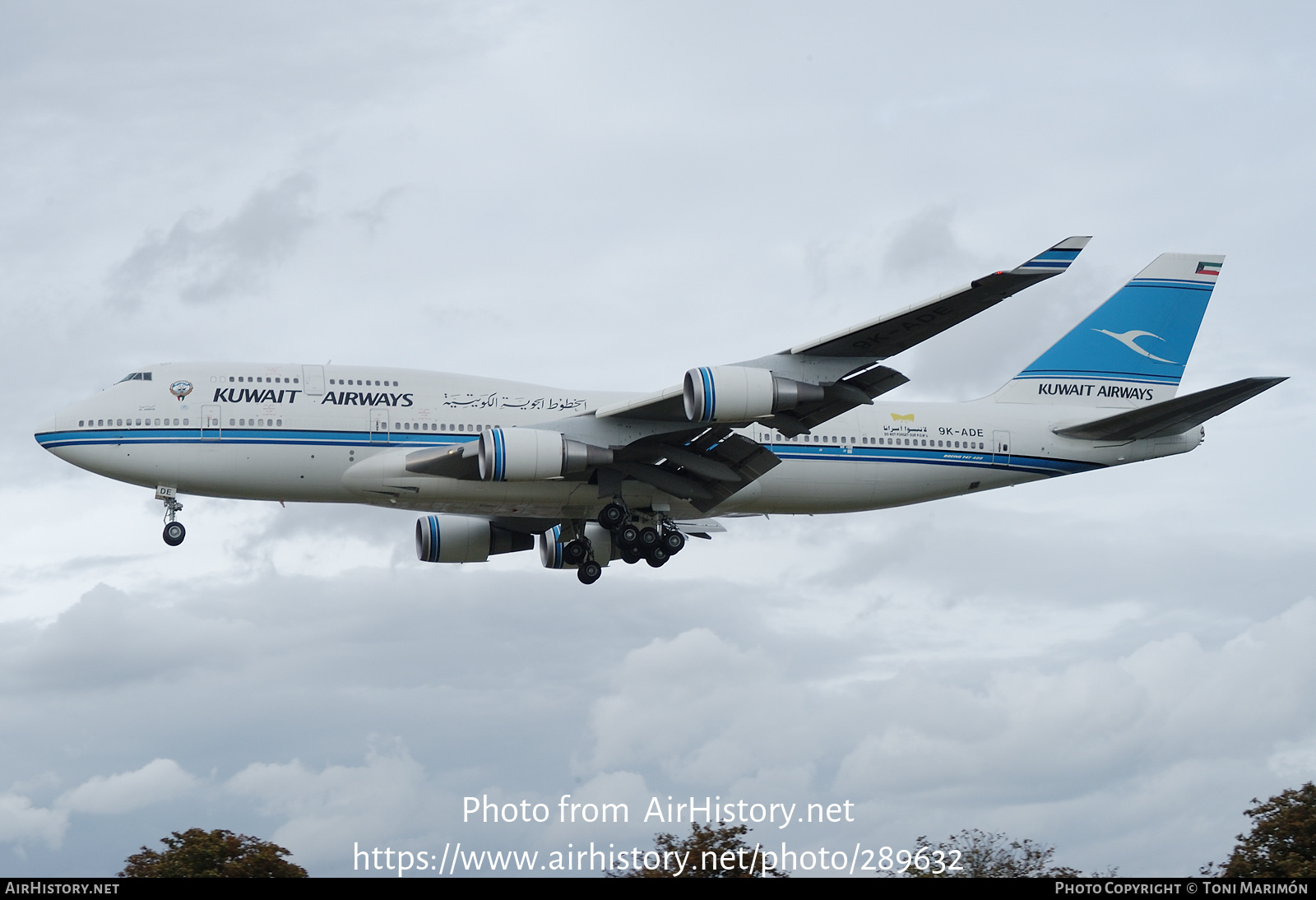 Aircraft Photo of 9K-ADE | Boeing 747-469M | Kuwait Airways | AirHistory.net #289632