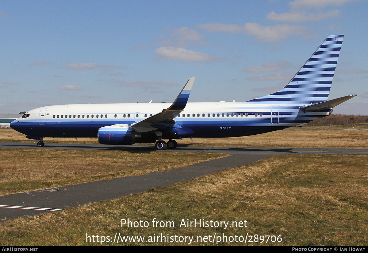 Aircraft Photo of N737M | Boeing 737-8EQ BBJ2 | AirHistory.net #289706