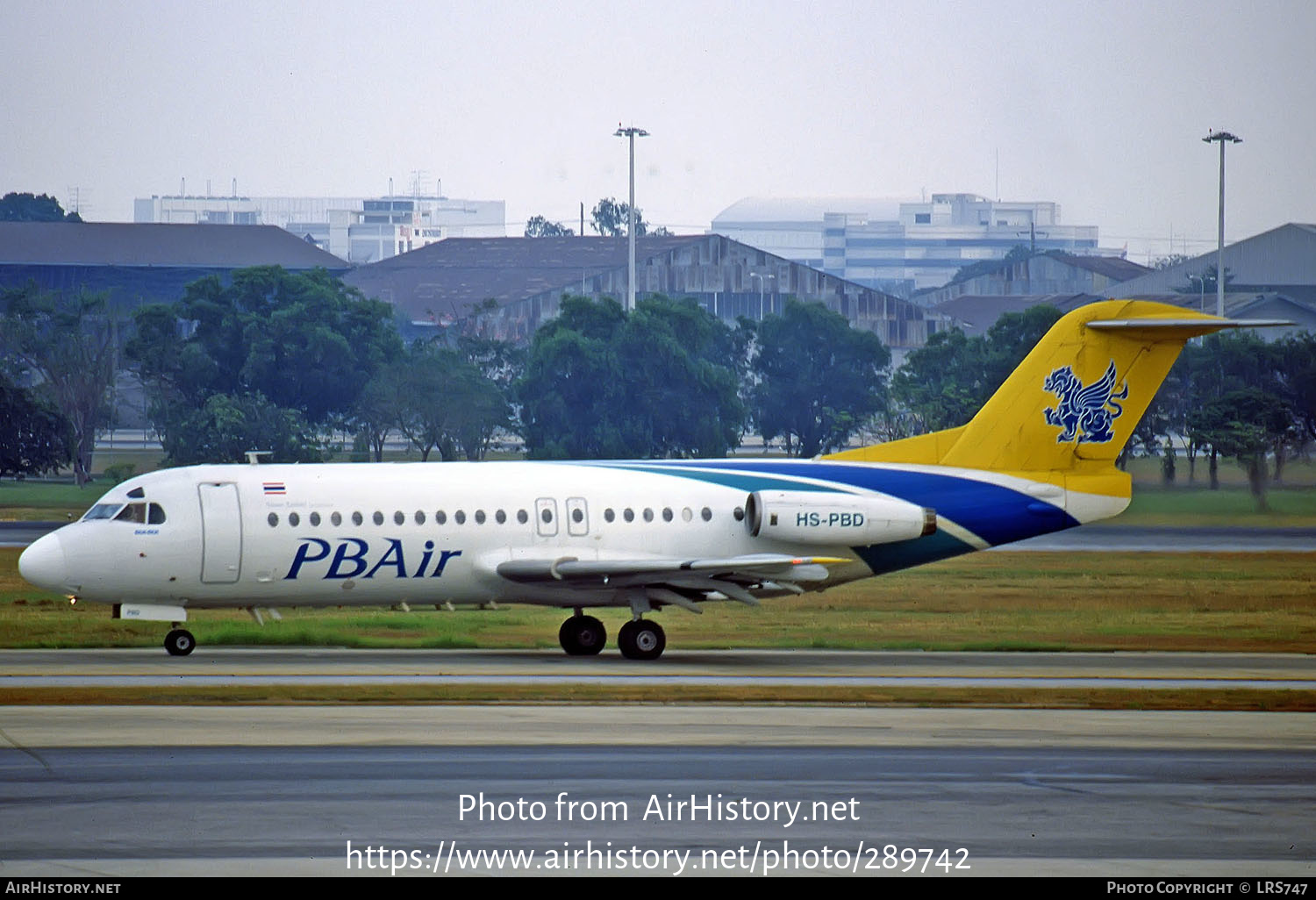 Aircraft Photo of HS-PBD | Fokker F28-4000 Fellowship | PB Air | AirHistory.net #289742