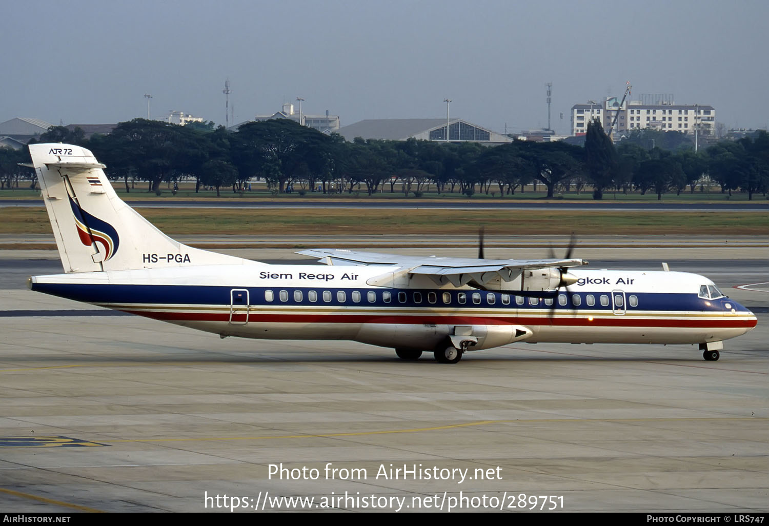 Aircraft Photo of HS-PGA | ATR ATR-72-202 | Bangkok Airways | AirHistory.net #289751