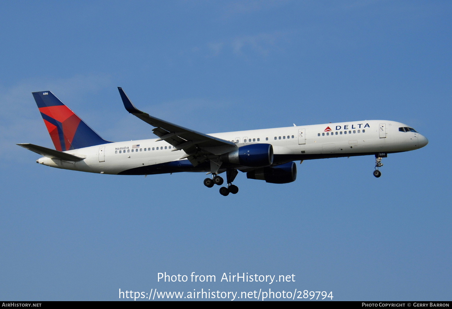 Aircraft Photo of N686DA | Boeing 757-232 | Delta Air Lines | AirHistory.net #289794