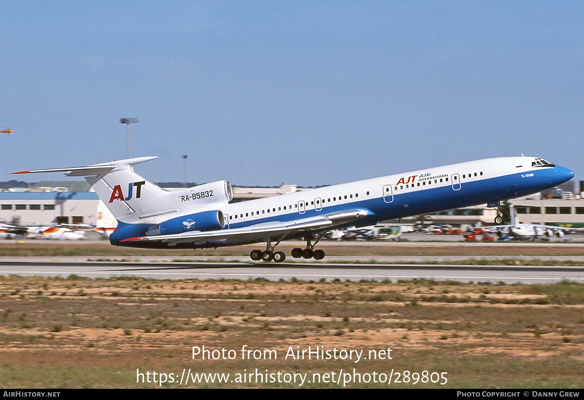 Aircraft Photo of RA-85832 | Tupolev Tu-154M | AJT Air International | AirHistory.net #289805