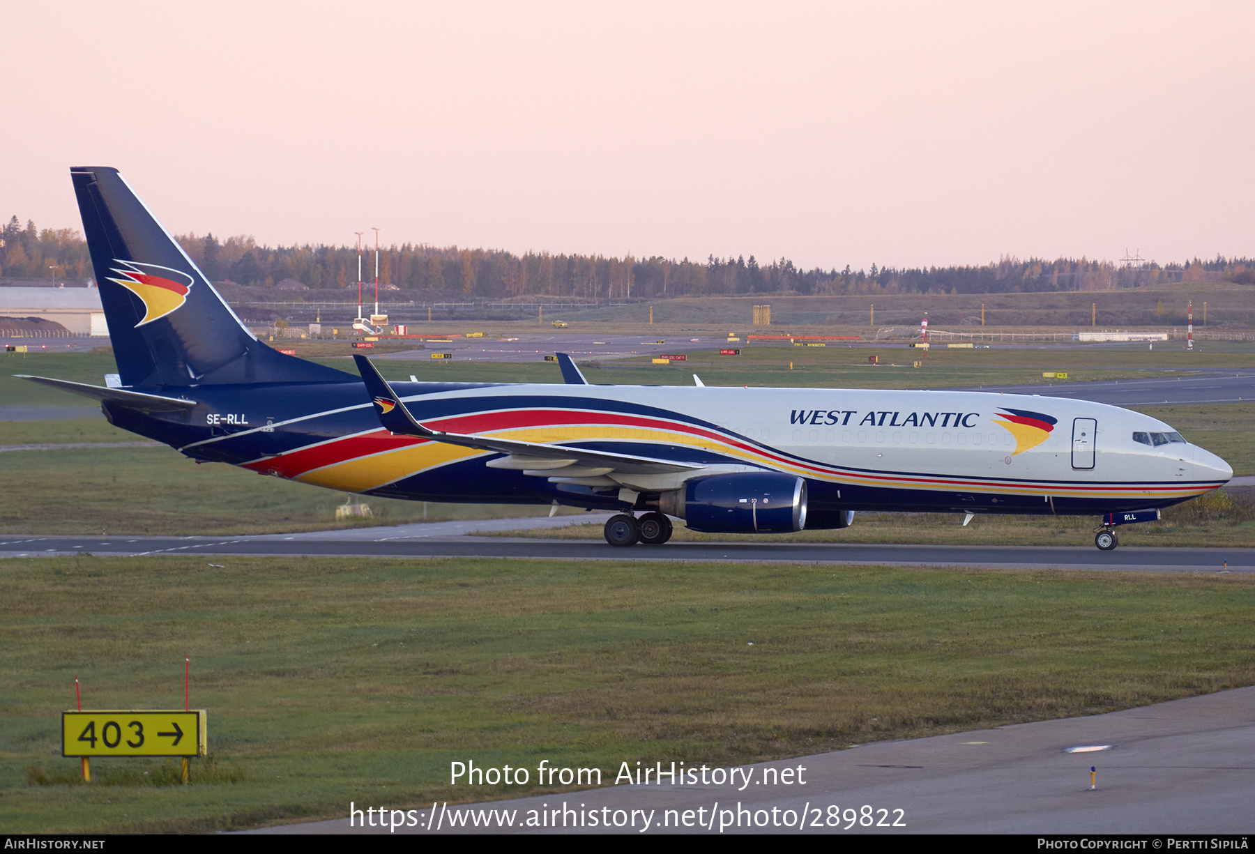 Aircraft Photo of SE-RLL | Boeing 737-83N(BCF) | West Atlantic Cargo Airlines | AirHistory.net #289822