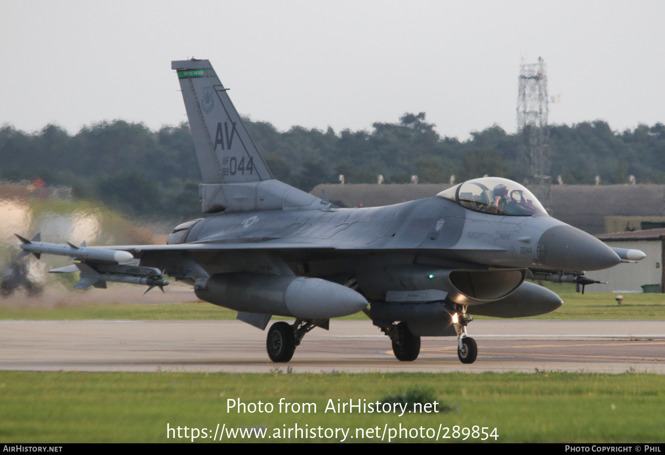 Aircraft Photo of 89-2044 / AF89-044 | Lockheed Martin F-16CM Fighting Falcon | USA - Air Force | AirHistory.net #289854