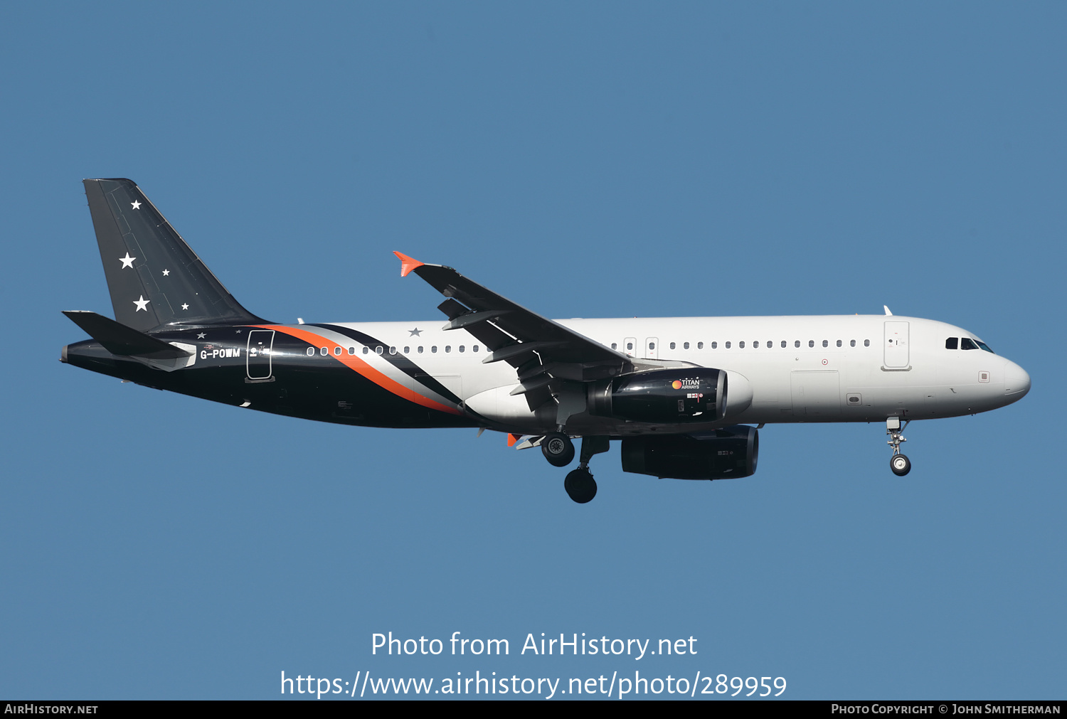 Aircraft Photo of G-POWM | Airbus A320-232 | Titan Airways | AirHistory.net #289959