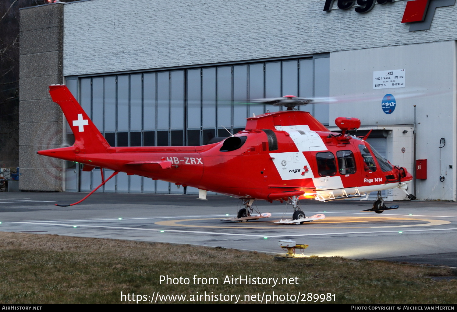 Aircraft Photo of HB-ZRX | AgustaWestland AW-109SP Da Vinci | REGA - Swiss Air Ambulance | AirHistory.net #289981