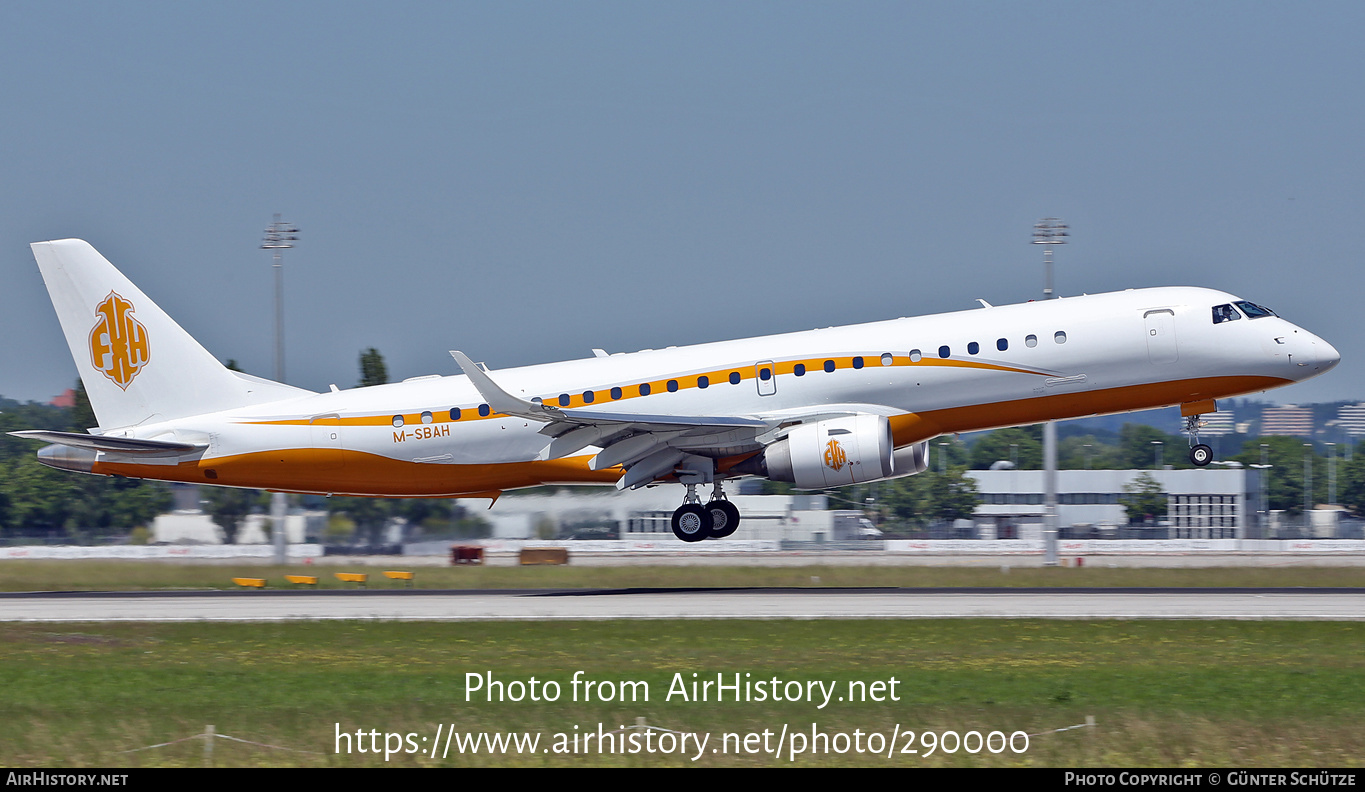 Aircraft Photo of M-SBAH | Embraer Lineage 1000 (ERJ-190-100ECJ) | Flemming House | AirHistory.net #290000