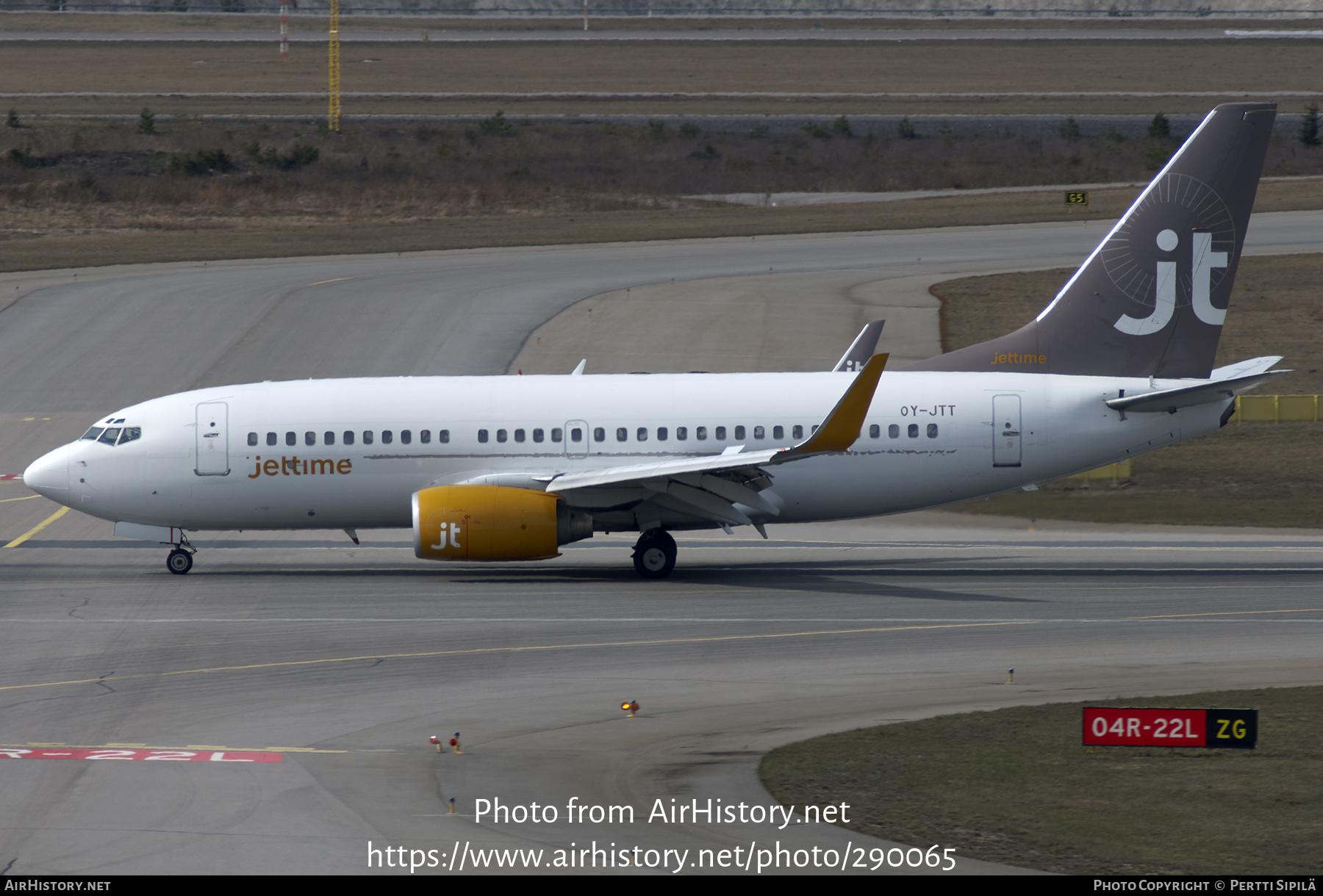 Aircraft Photo of OY-JTT | Boeing 737-73S | Jettime | AirHistory.net #290065