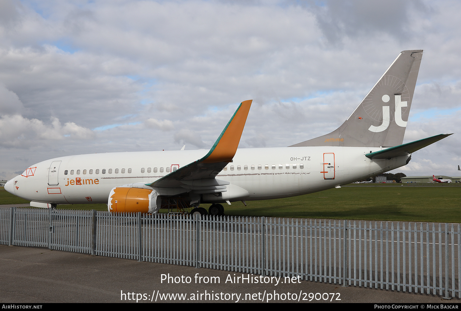 Aircraft Photo of OH-JTZ | Boeing 737-73S | Jettime | AirHistory.net #290072