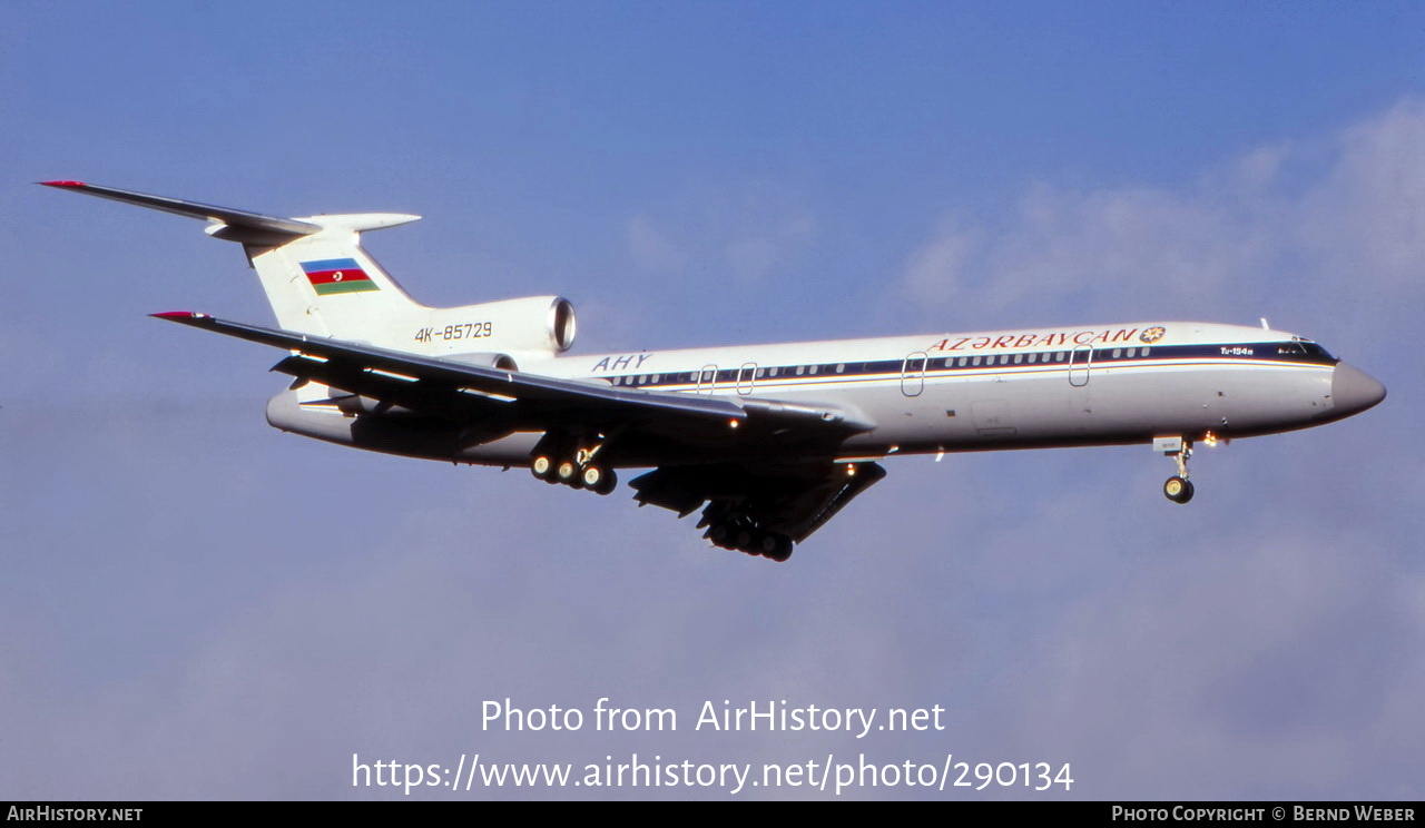 Aircraft Photo of 4K-85729 | Tupolev Tu-154M | Azerbaijan Government | AirHistory.net #290134