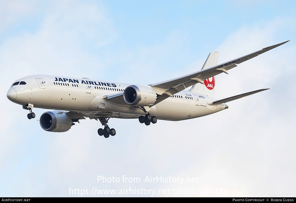 Aircraft Photo of JA876J | Boeing 787-9 Dreamliner | Japan Airlines - JAL | AirHistory.net #290422