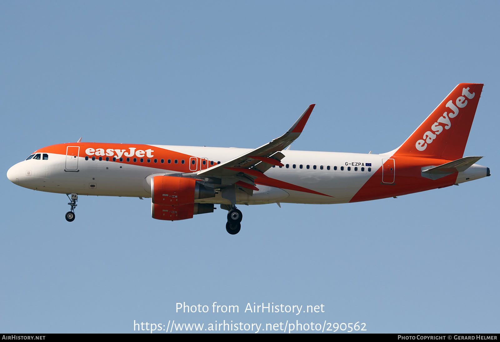 Aircraft Photo of G-EZPA | Airbus A320-214 | EasyJet | AirHistory.net #290562