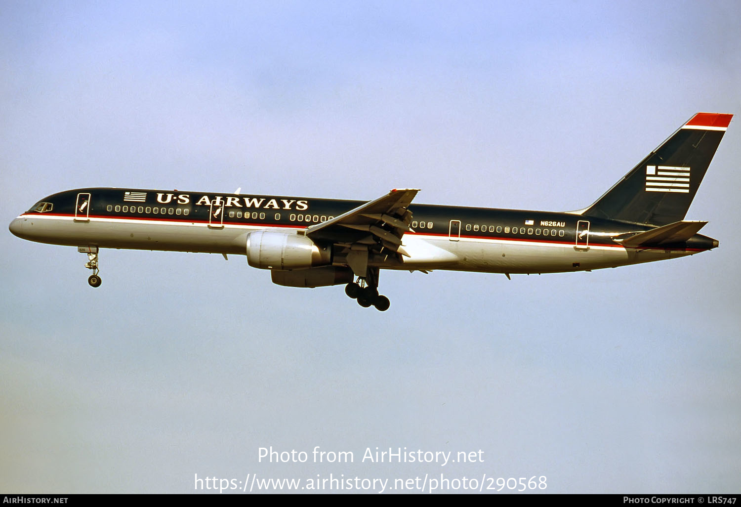 Aircraft Photo of N626AU | Boeing 757-2B7 | US Airways | AirHistory.net #290568