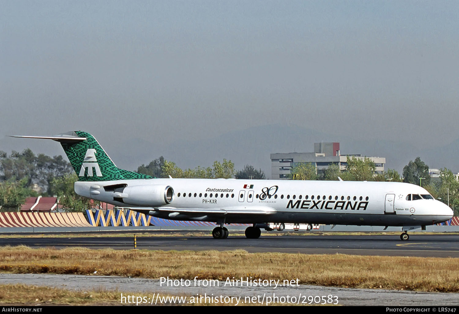 Aircraft Photo of PH-KXR | Fokker 100 (F28-0100) | Mexicana | AirHistory.net #290583