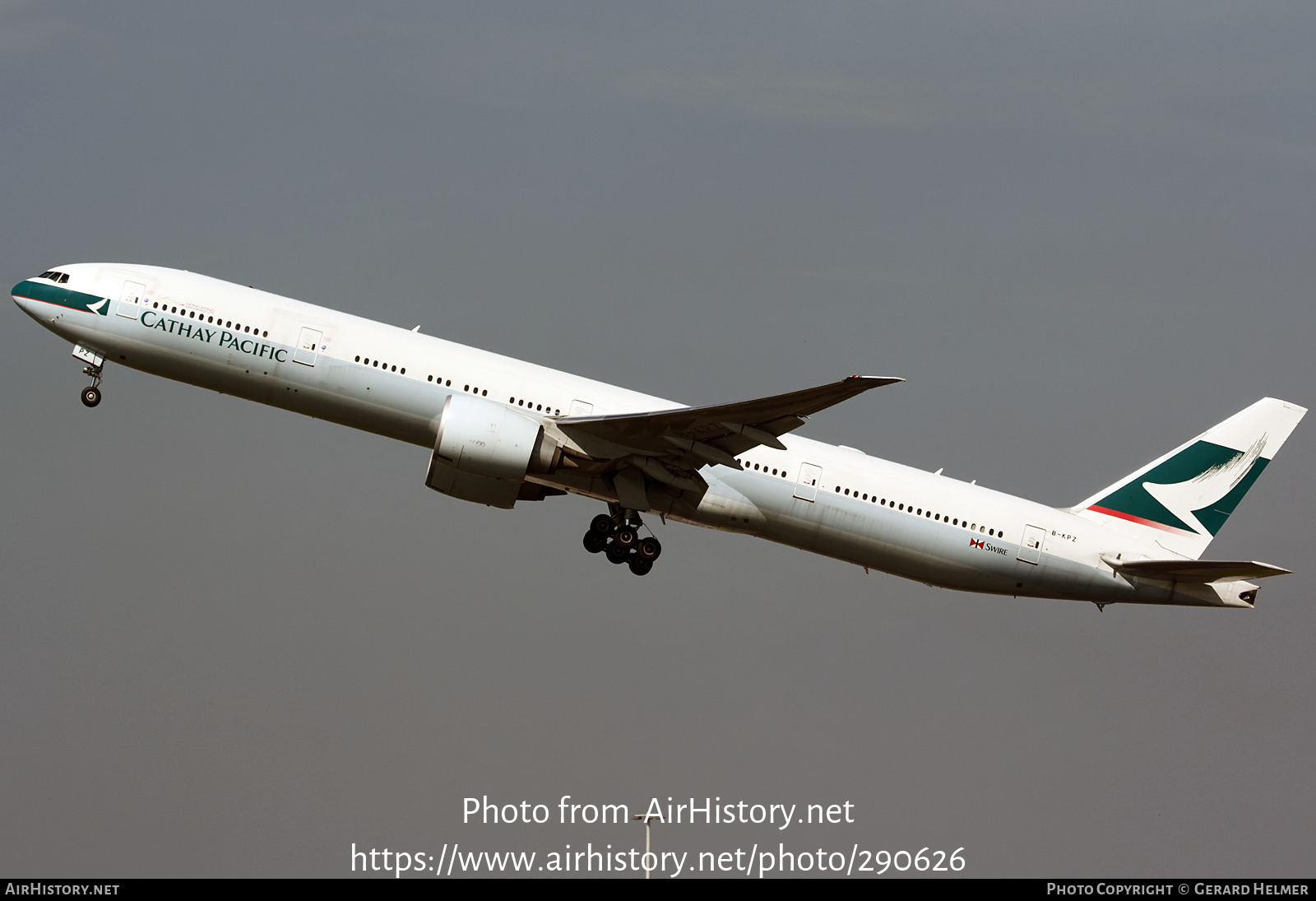 Aircraft Photo of B-KPZ | Boeing 777-367/ER | Cathay Pacific Airways | AirHistory.net #290626