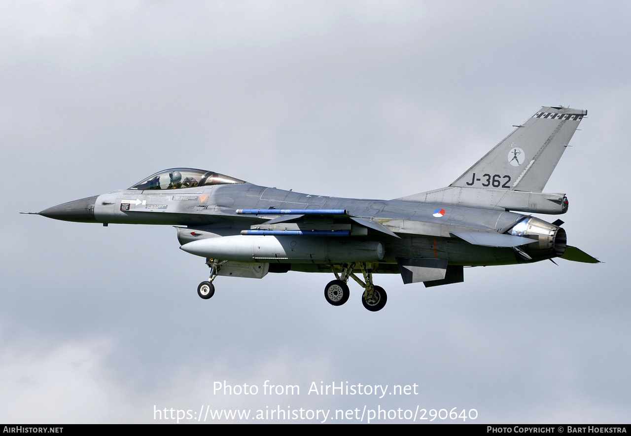 Aircraft Photo of J-362 | General Dynamics F-16AM Fighting Falcon | Netherlands - Air Force | AirHistory.net #290640