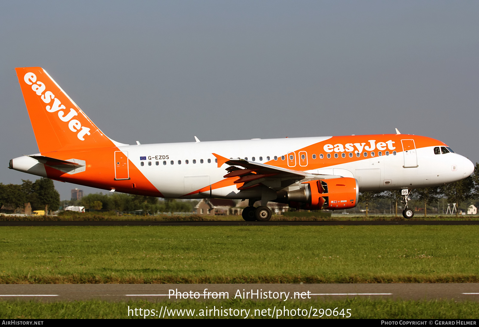 Aircraft Photo of G-EZDS | Airbus A319-111 | EasyJet | AirHistory.net #290645