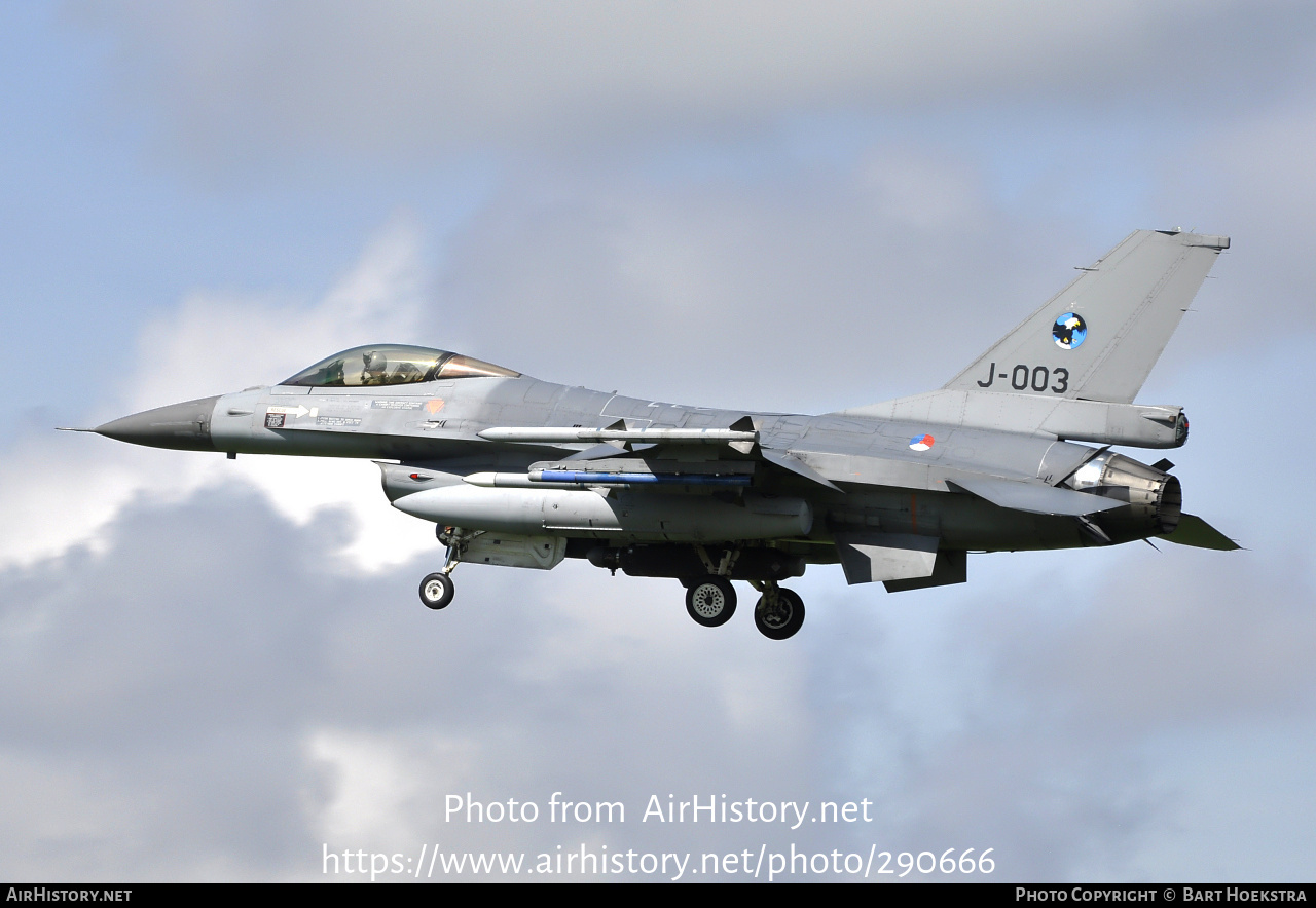 Aircraft Photo of J-003 | General Dynamics F-16AM Fighting Falcon | Netherlands - Air Force | AirHistory.net #290666