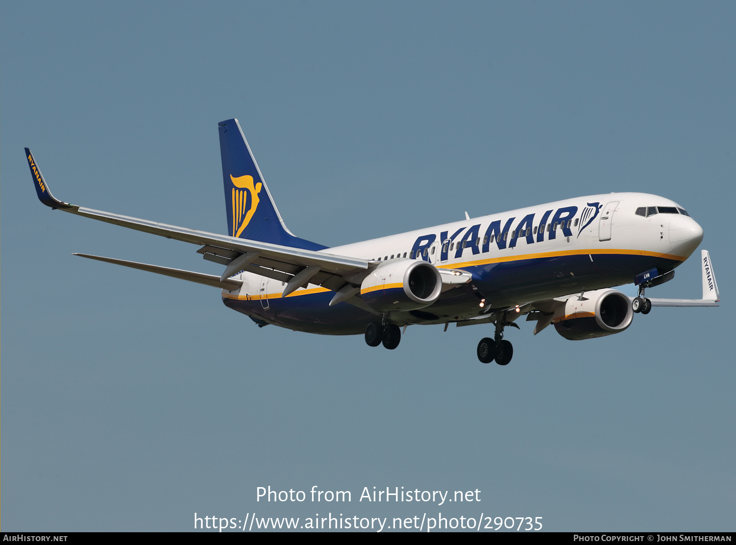 Aircraft Photo of EI-EVN | Boeing 737-8AS | Ryanair | AirHistory.net #290735