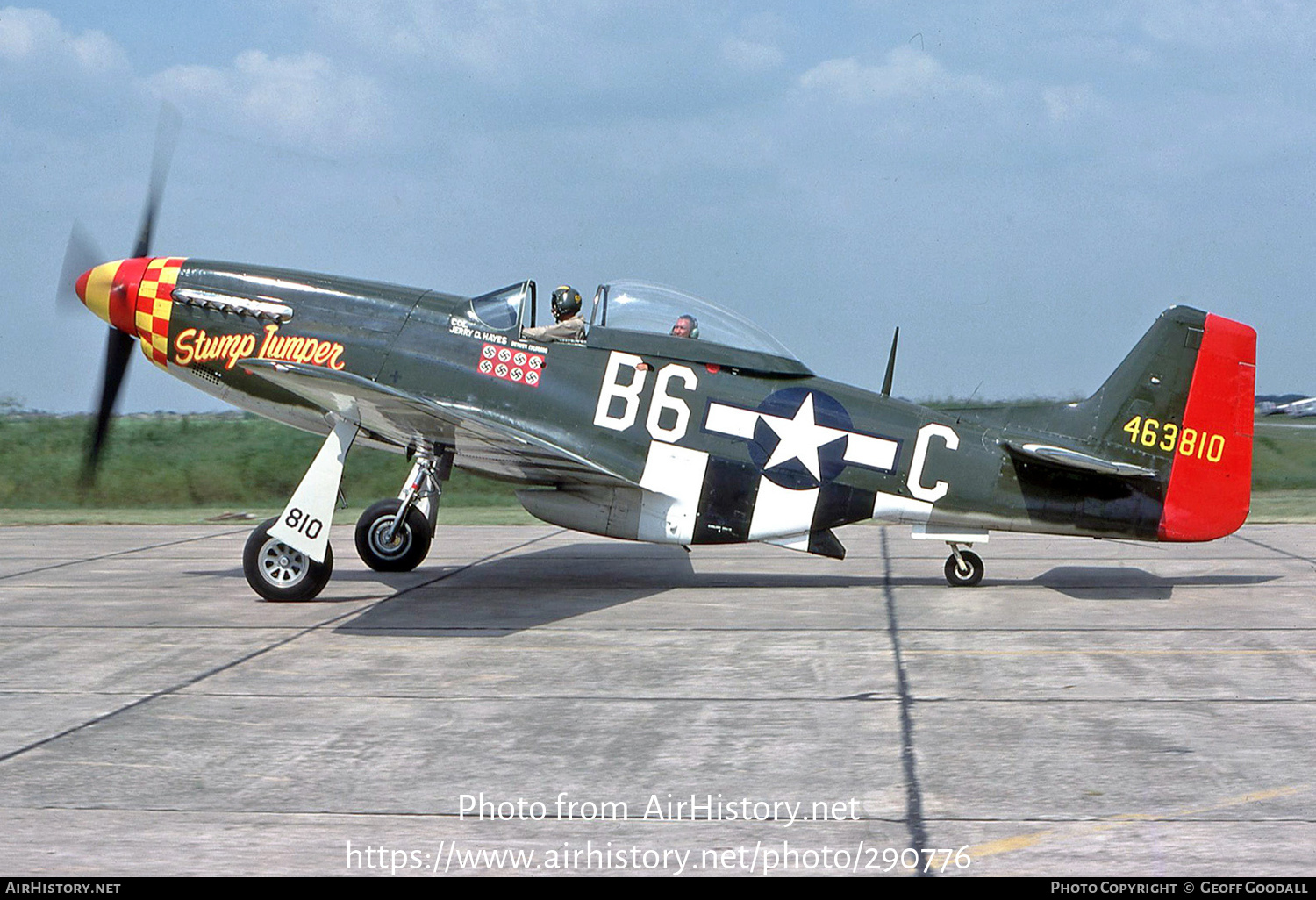 Aircraft Photo of N63810 / 463810 | North American P-51D Mustang | USA - Air Force | AirHistory.net #290776