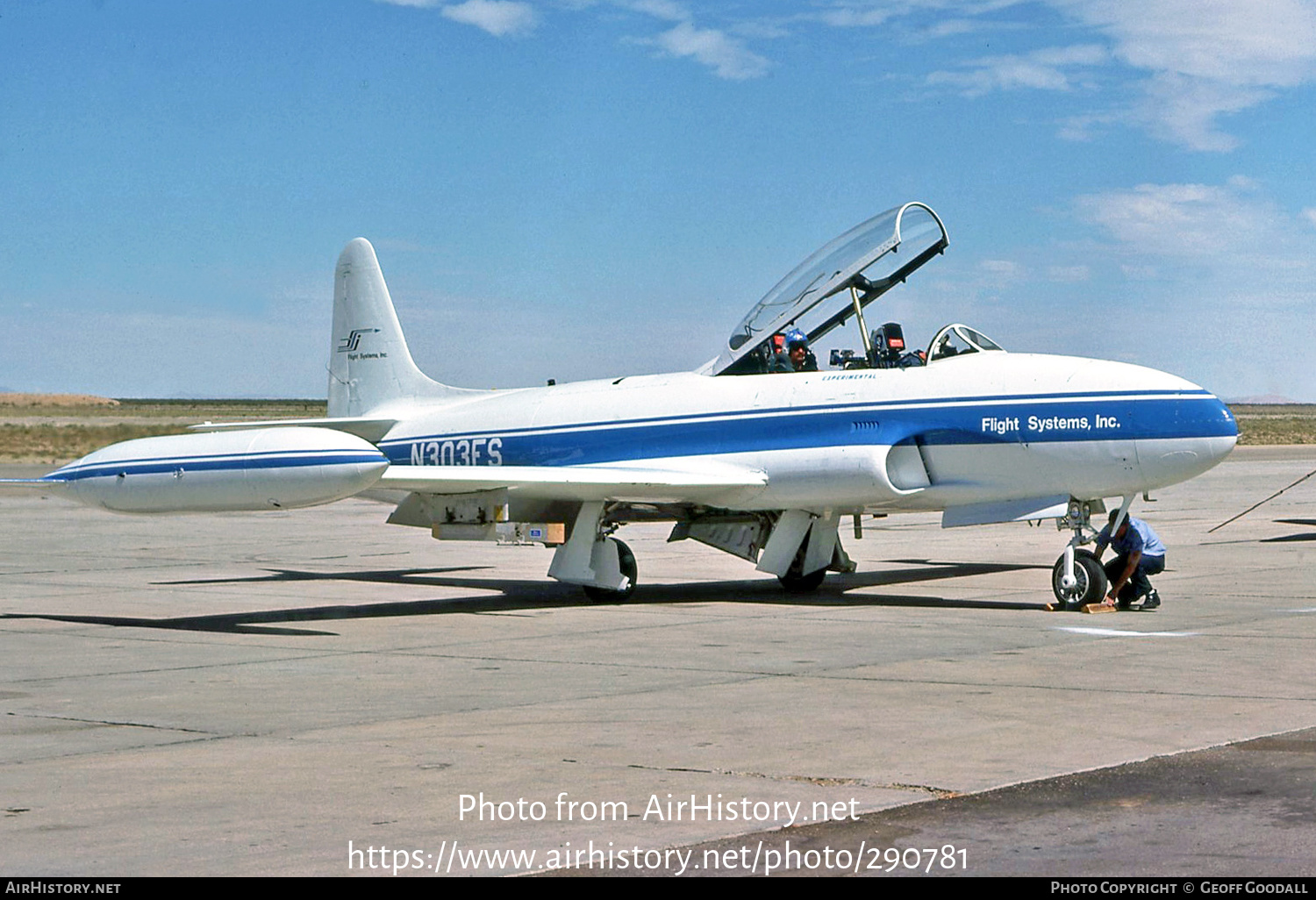 Aircraft Photo of N303FS | Canadair CT-133 Silver Star 3 | Flight Systems Inc. | AirHistory.net #290781