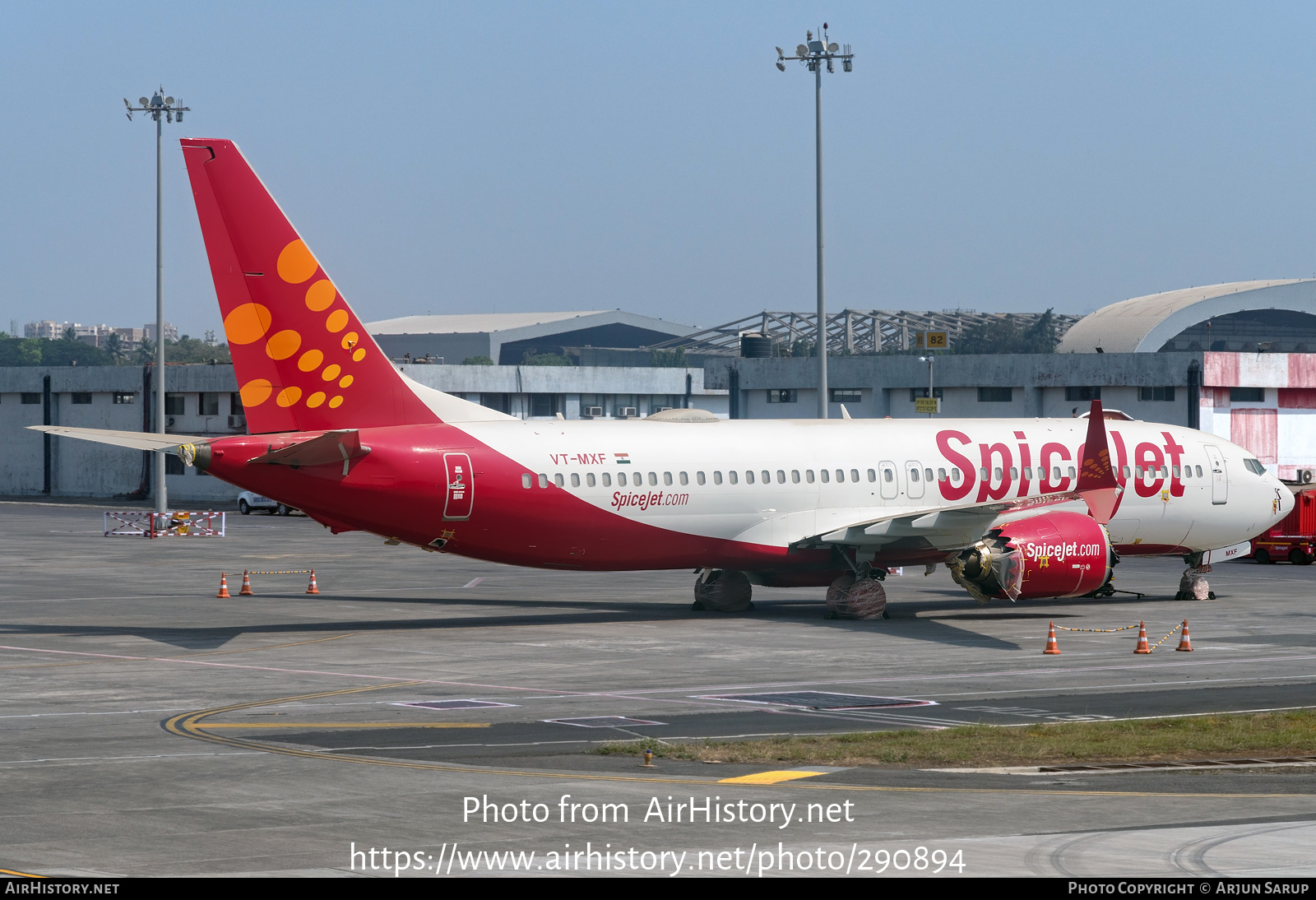 Aircraft Photo of VT-MXF | Boeing 737-8 Max 8 | SpiceJet | AirHistory.net #290894