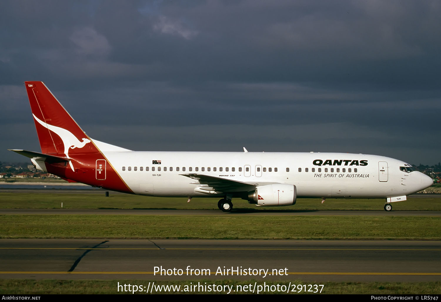 Aircraft Photo of VH-TJH | Boeing 737-476 | Qantas | AirHistory.net #291237