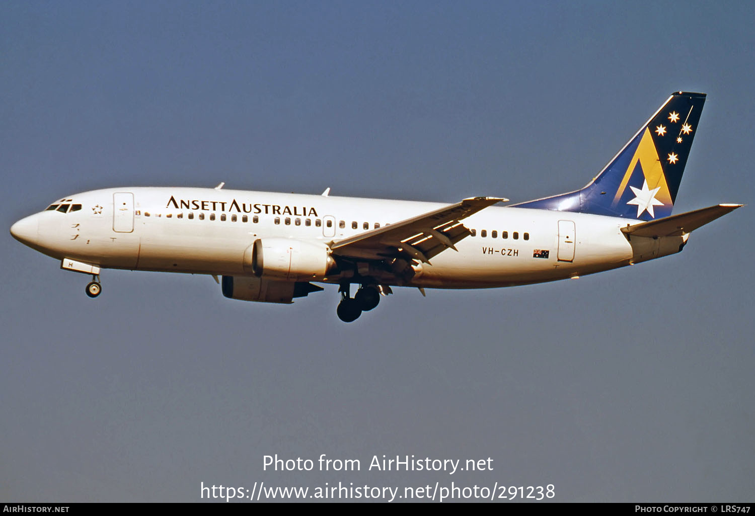 Aircraft Photo of VH-CZH | Boeing 737-377 | Ansett Australia | AirHistory.net #291238