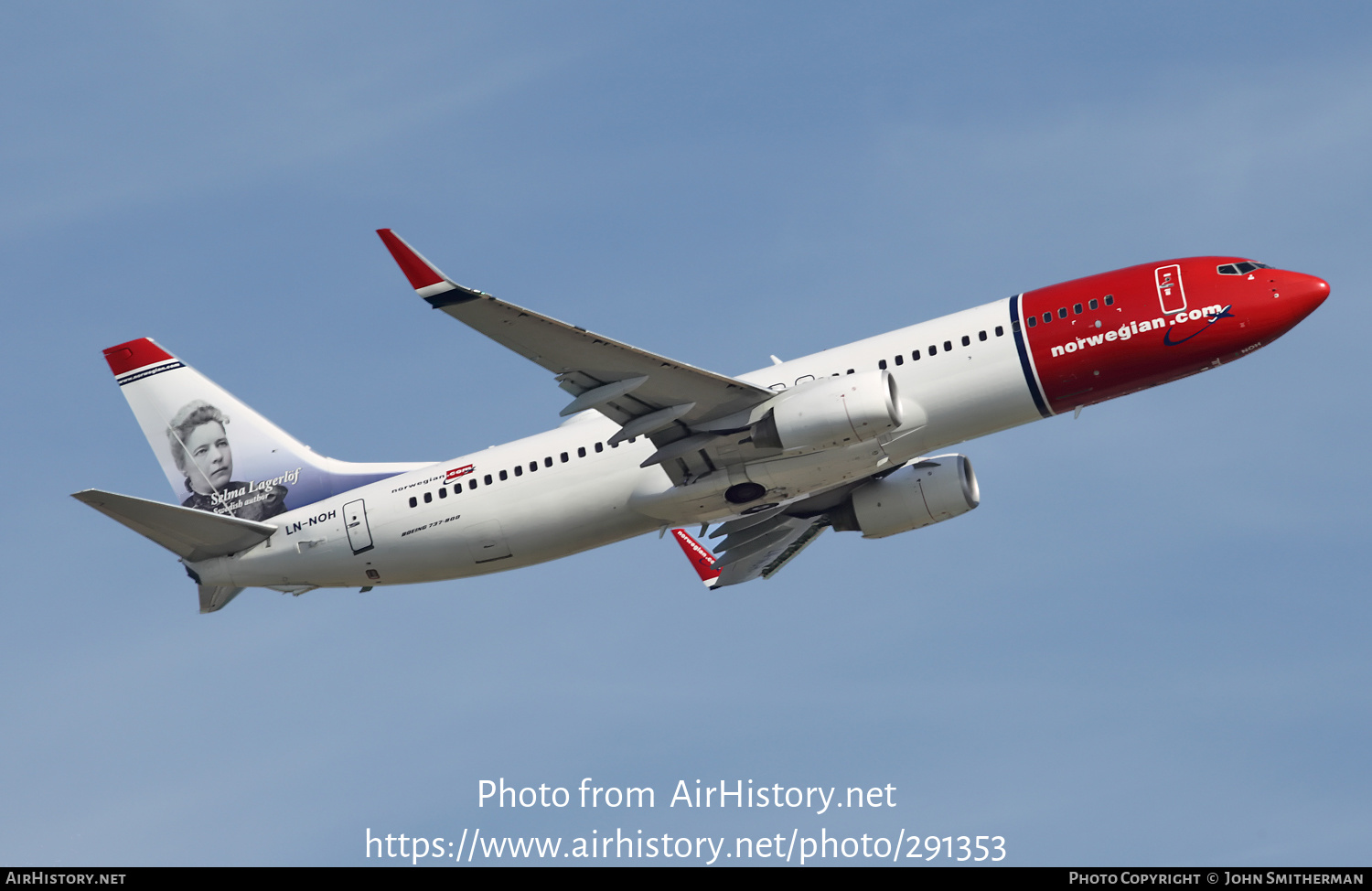 Aircraft Photo of LN-NOH | Boeing 737-86N | Norwegian | AirHistory.net #291353