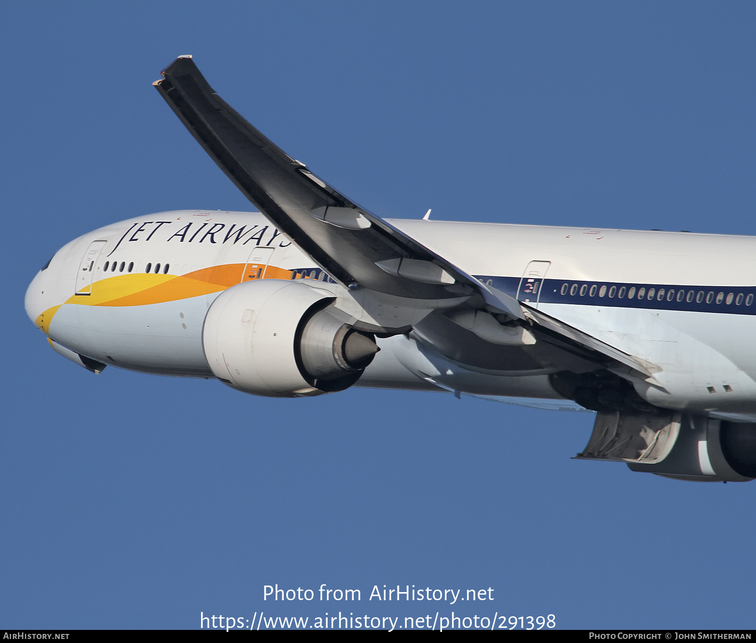 Aircraft Photo of VT-JEK | Boeing 777-35E/ER | Jet Airways | AirHistory.net #291398