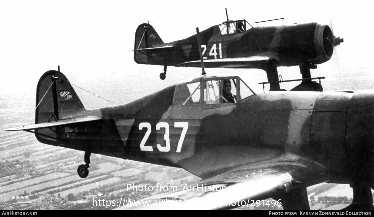 Aircraft Photo of 237 | Fokker D.XXI | Netherlands - Air Force | AirHistory.net #291496
