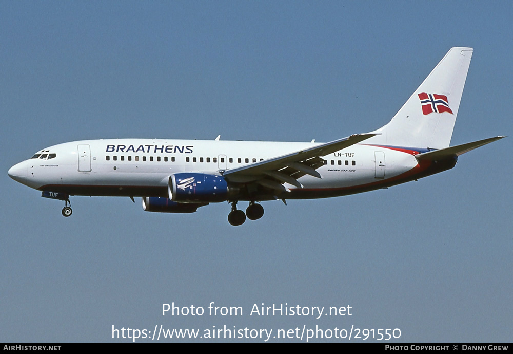 Aircraft Photo of LN-TUF | Boeing 737-705 | Braathens | AirHistory.net #291550