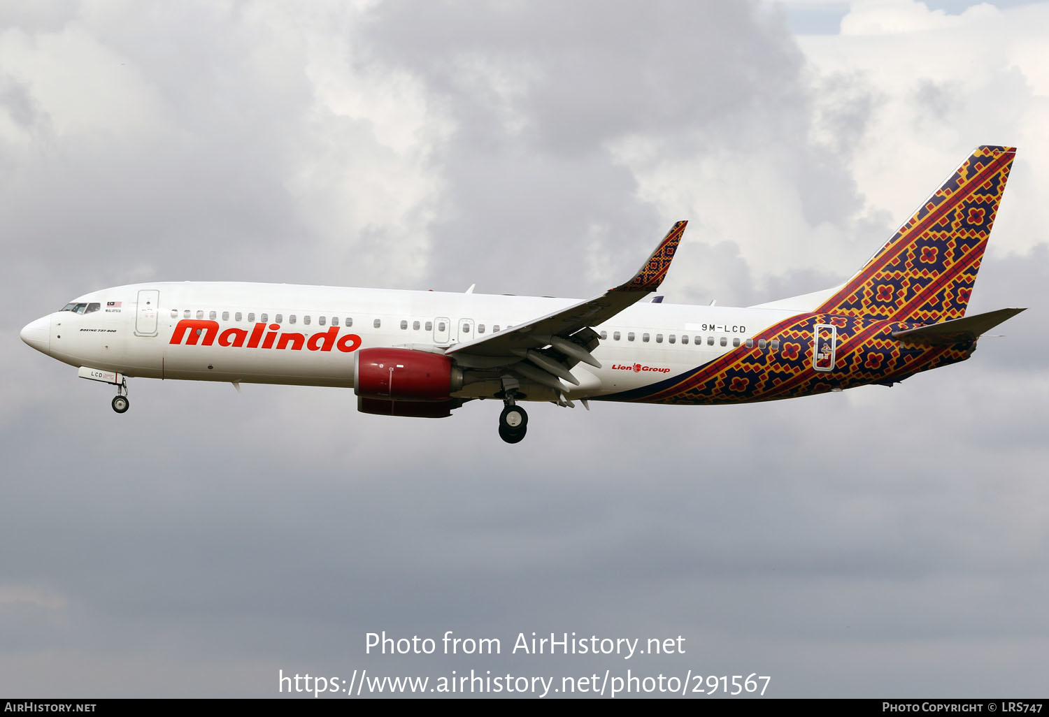 Aircraft Photo of 9M-LCD | Boeing 737-8GP | Malindo Air | AirHistory.net #291567