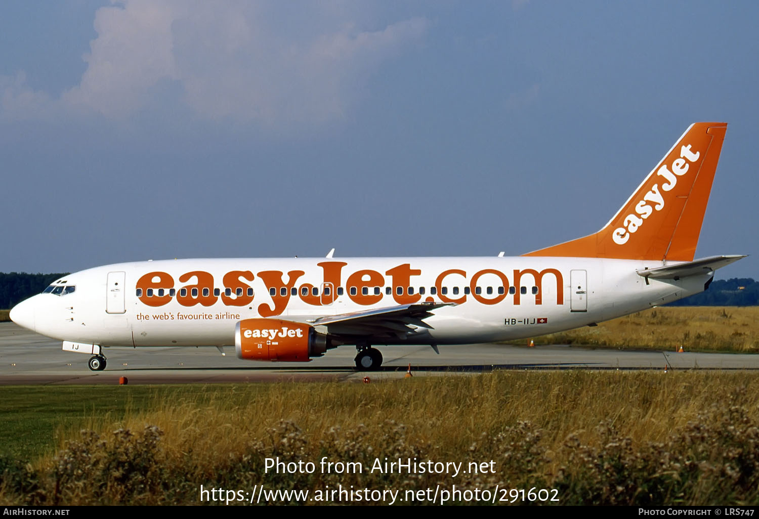 Aircraft Photo of HB-IIJ | Boeing 737-33V | EasyJet | AirHistory.net #291602