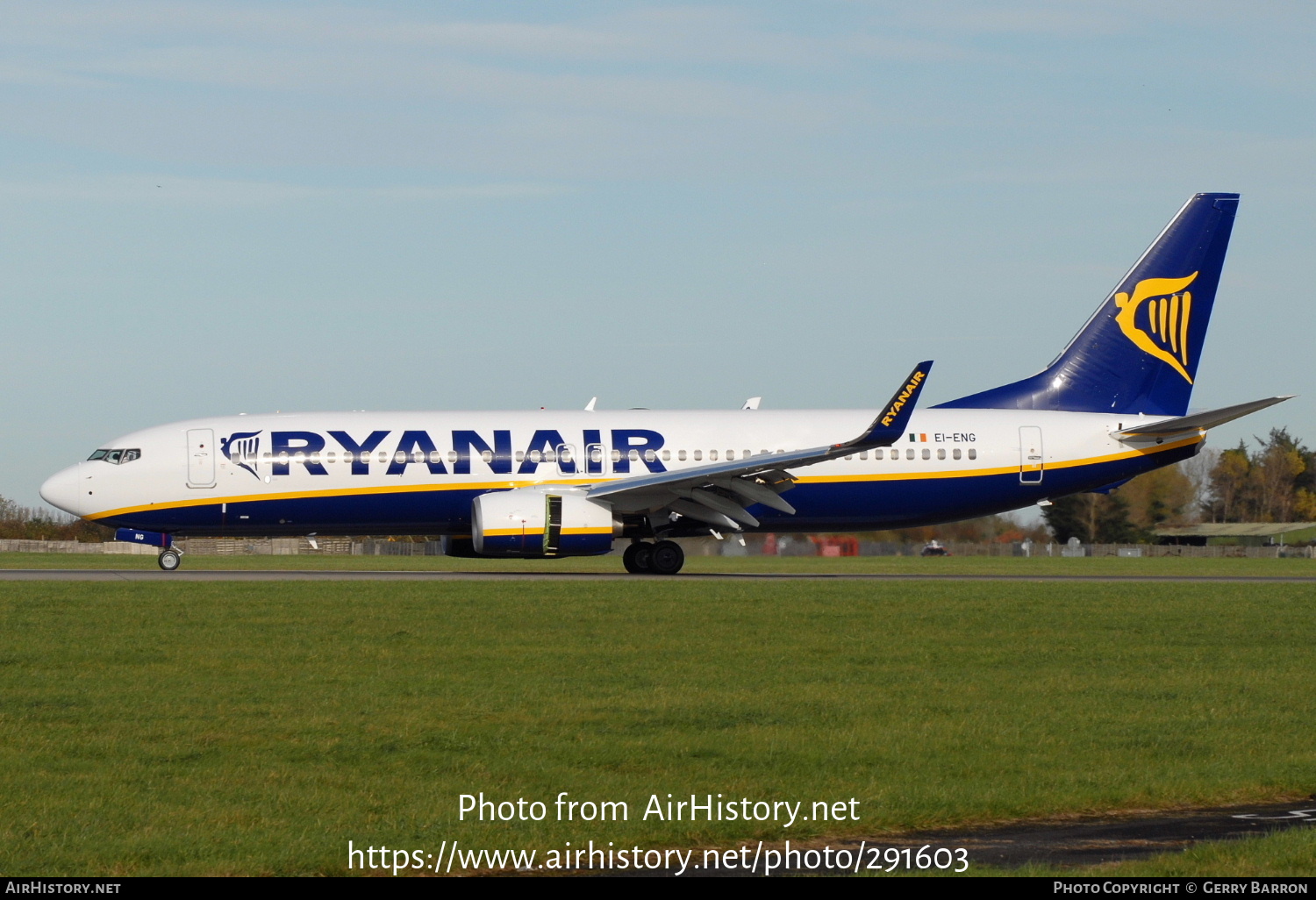 Aircraft Photo of EI-ENG | Boeing 737-8AS | Ryanair | AirHistory.net #291603