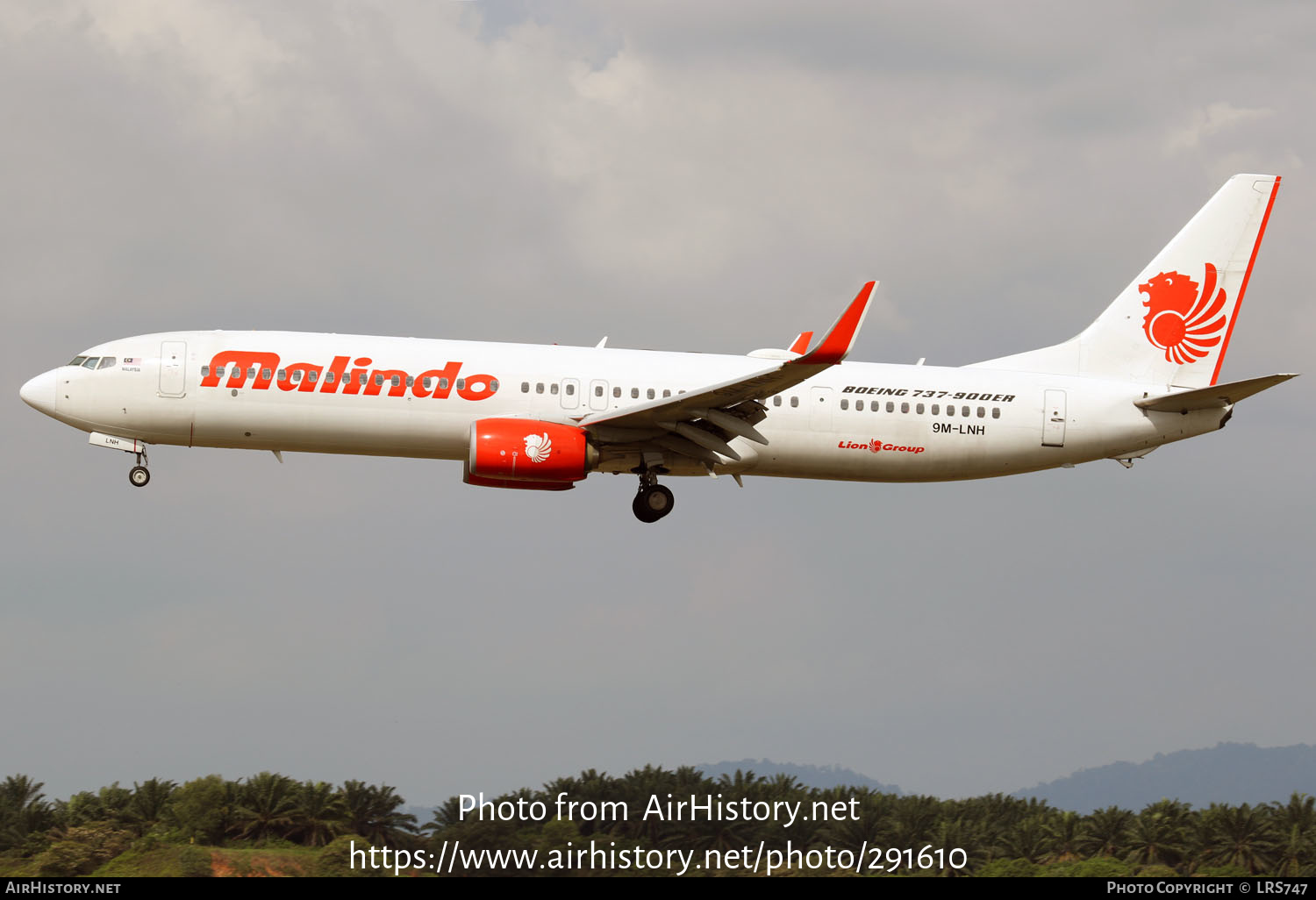 Aircraft Photo of 9M-LNH | Boeing 737-9GP/ER | Malindo Air | AirHistory.net #291610