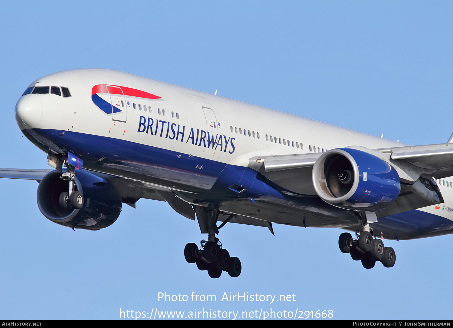 Aircraft Photo of G-YMMP | Boeing 777-236/ER | British Airways | AirHistory.net #291668