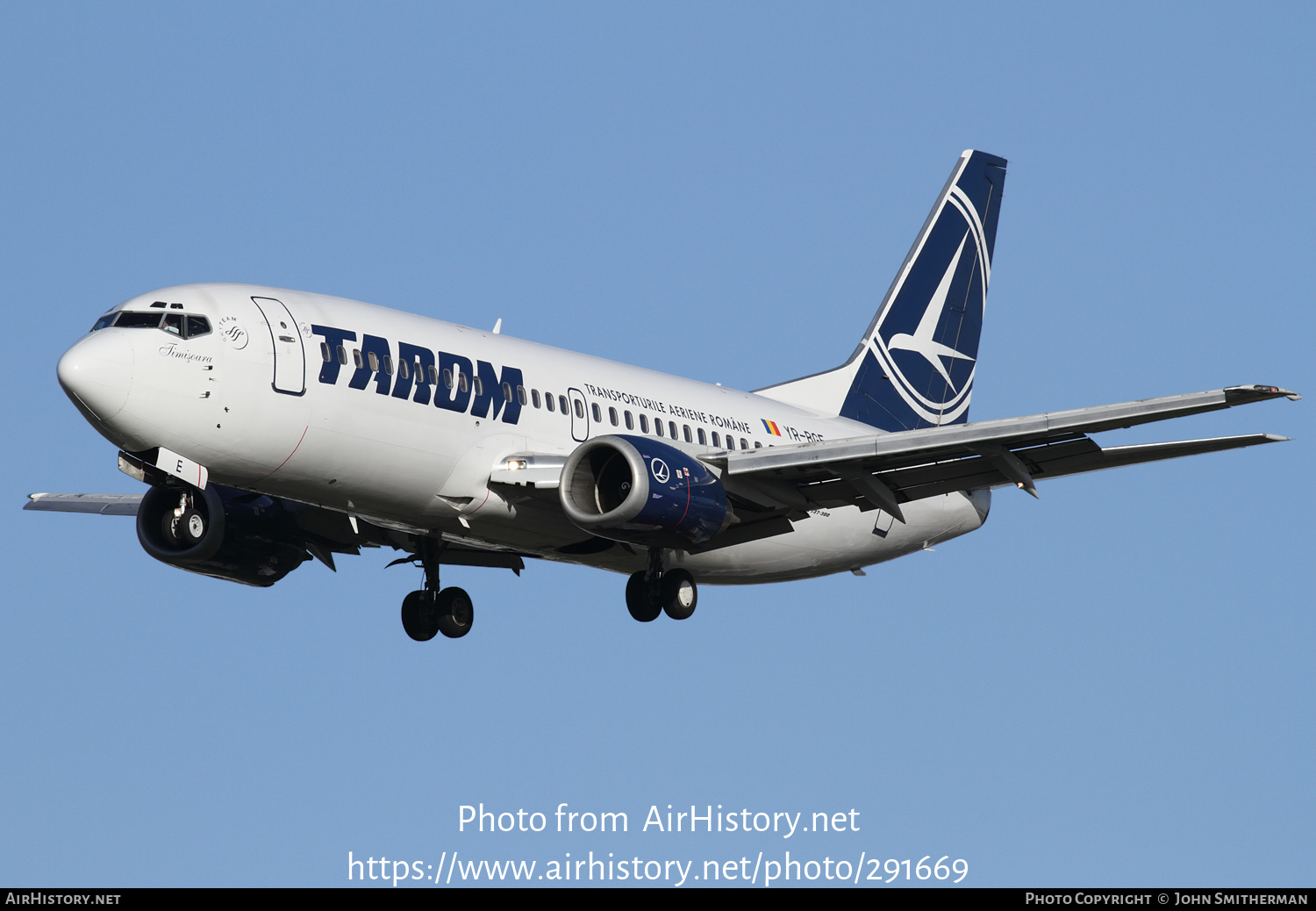 Aircraft Photo of YR-BGE | Boeing 737-38J | TAROM - Transporturile Aeriene Române | AirHistory.net #291669