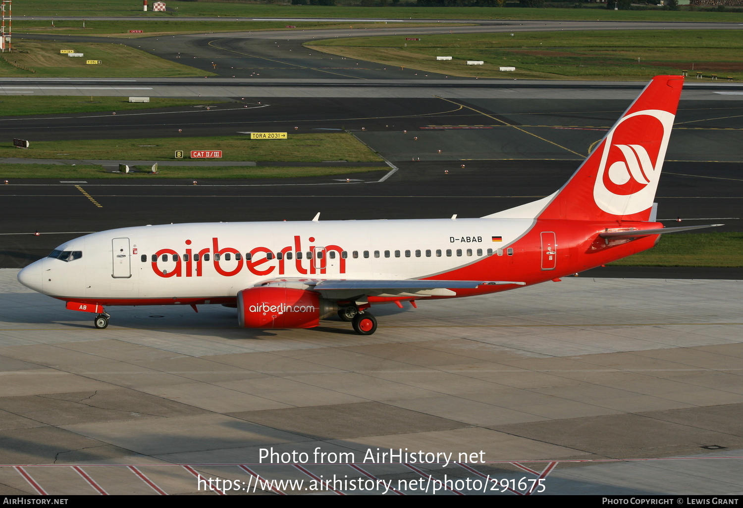 Aircraft Photo of D-ABAB | Boeing 737-76Q | Air Berlin | AirHistory.net #291675