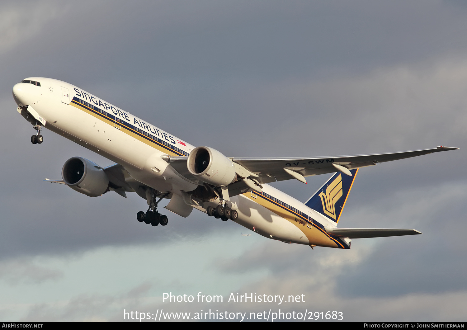 Aircraft Photo of 9V-SWM | Boeing 777-312/ER | Singapore Airlines | AirHistory.net #291683