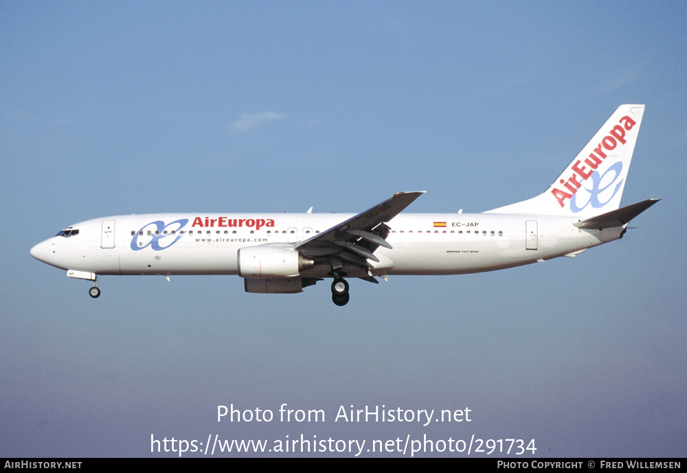 Aircraft Photo of EC-JAP | Boeing 737-85P | Air Europa | AirHistory.net #291734