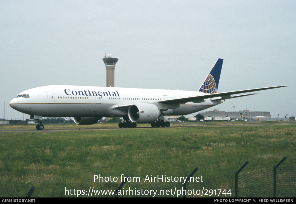 Aircraft Photo of N78002 | Boeing 777-224/ER | Continental Airlines | AirHistory.net #291744