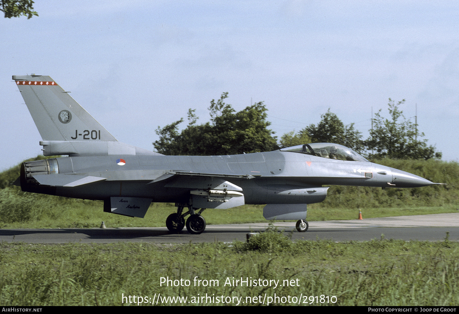 Aircraft Photo of J-201 | General Dynamics F-16A Fighting Falcon | Netherlands - Air Force | AirHistory.net #291810