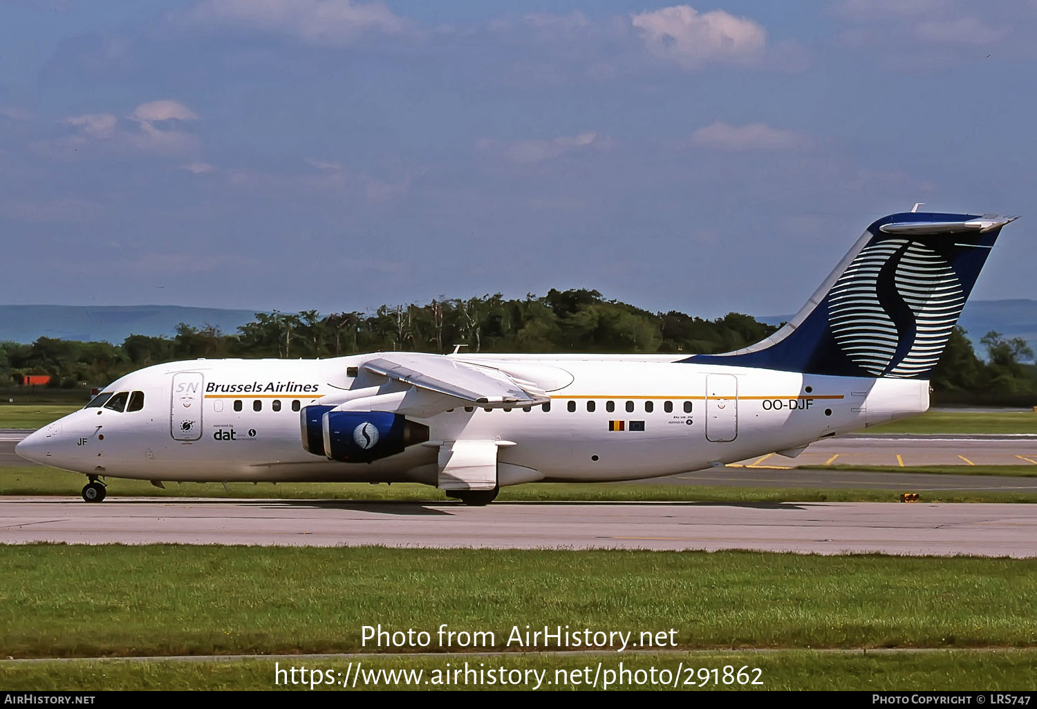 Aircraft Photo of OO-DJF | British Aerospace BAe-146-200 | SN Brussels Airlines | AirHistory.net #291862