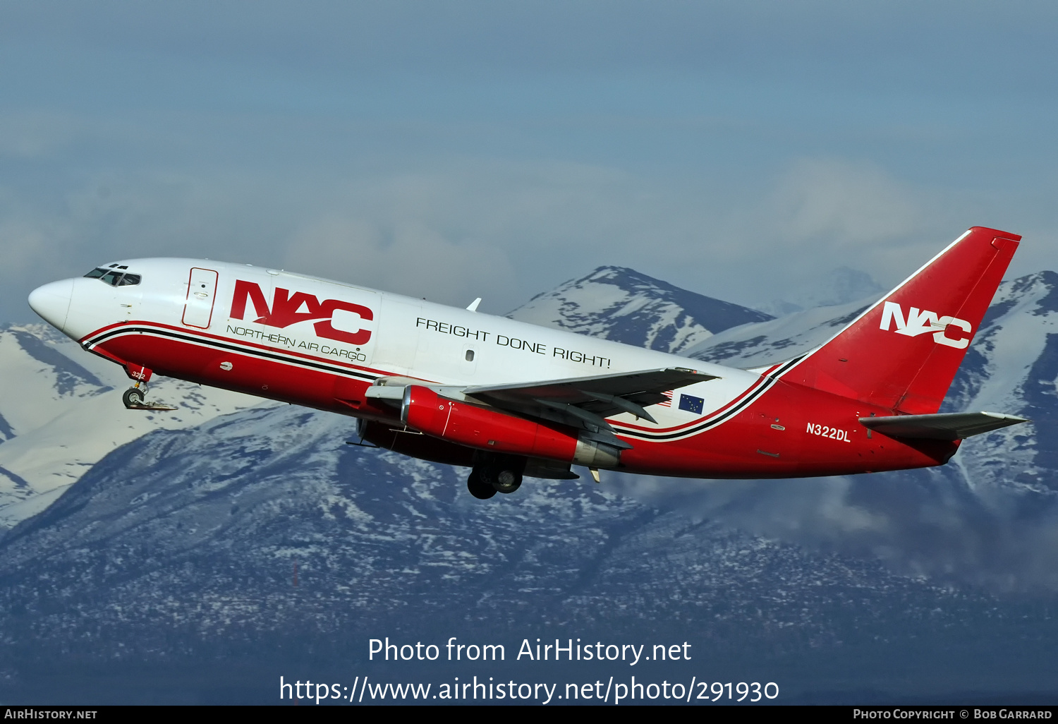 Aircraft Photo of N322DL | Boeing 737-232/Adv(F) | Northern Air Cargo - NAC | AirHistory.net #291930