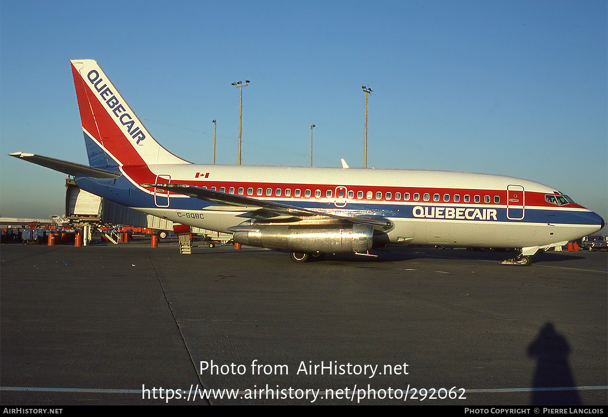 Aircraft Photo of C-GQBC | Boeing 737-202C | Quebecair | AirHistory.net #292062